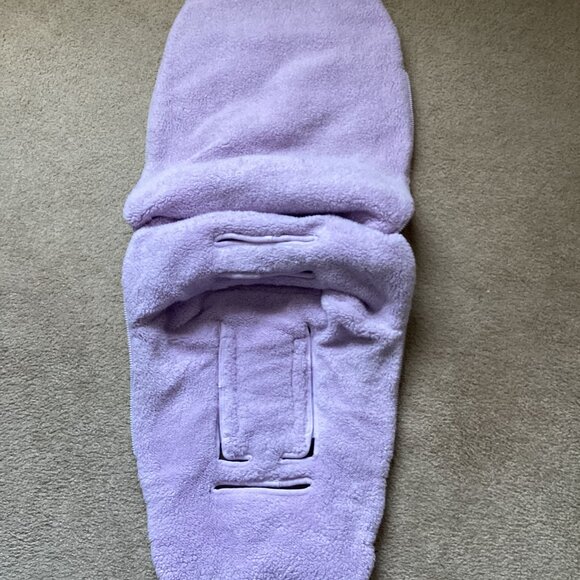 Baby Toddler Stroller Bunting Bag Purple Fleece Lined Winter Warm Cozy Soft - Picture 4 of 6